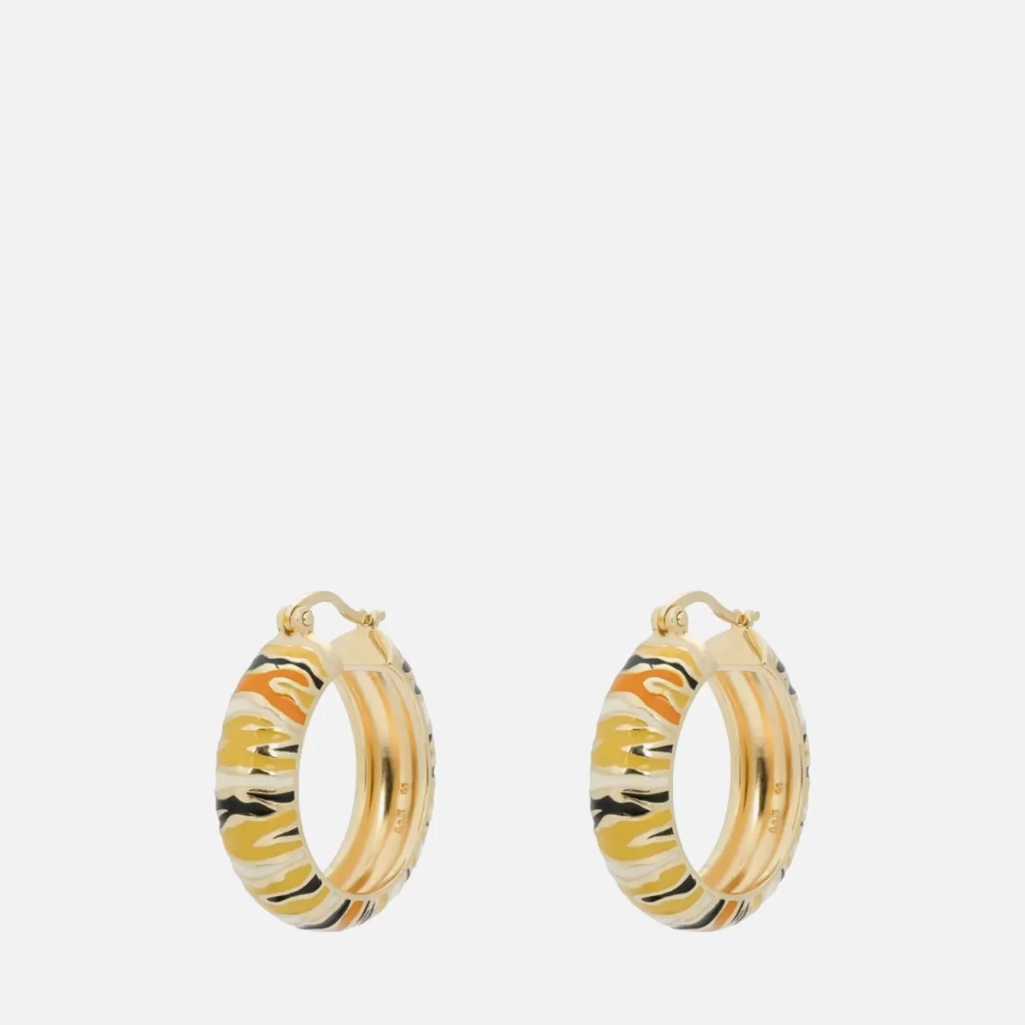 Garden Tiger Gold-Plated Hoop Earrings*anna + nina Online