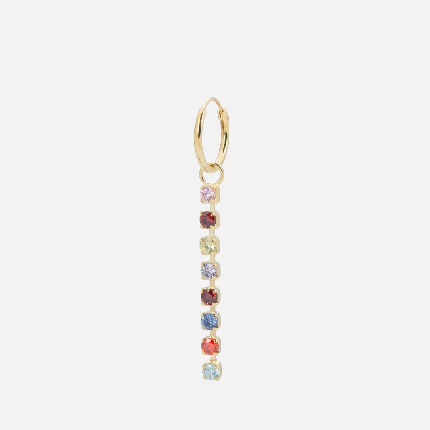 Rainbow Rain Gold-Plated Silver And Crystal Single Earring*anna + nina Shop