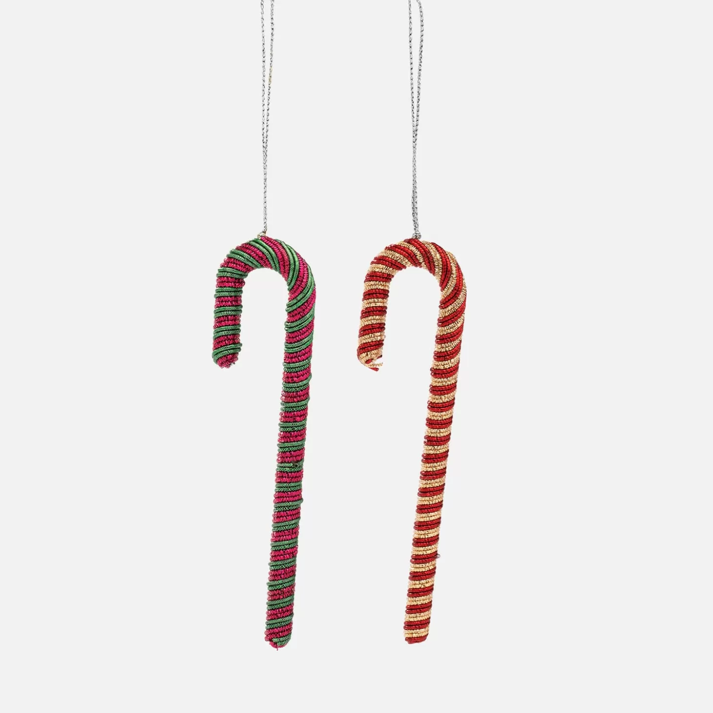 Set Of 2 Candy Stick Ornaments*anna + nina Store