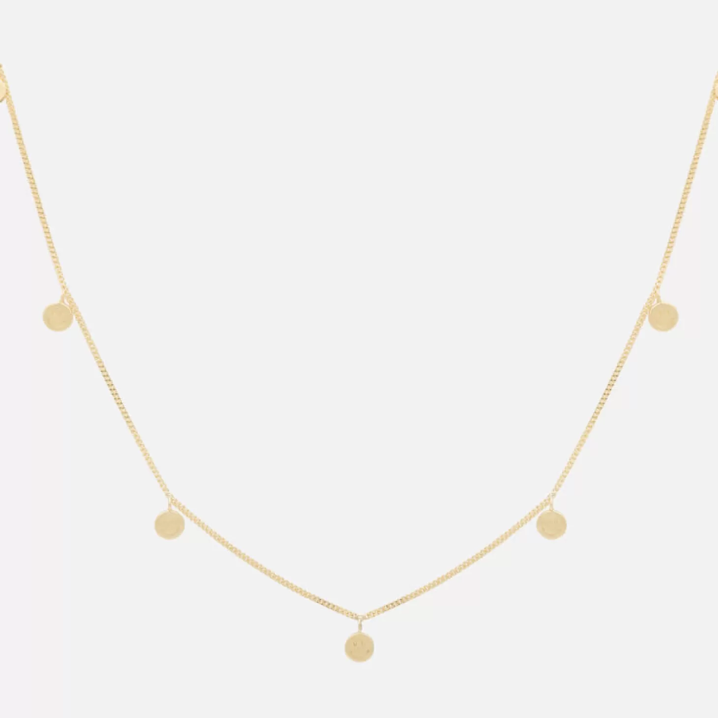 Smiley Gold-Plated Silver Necklace*anna + nina Sale