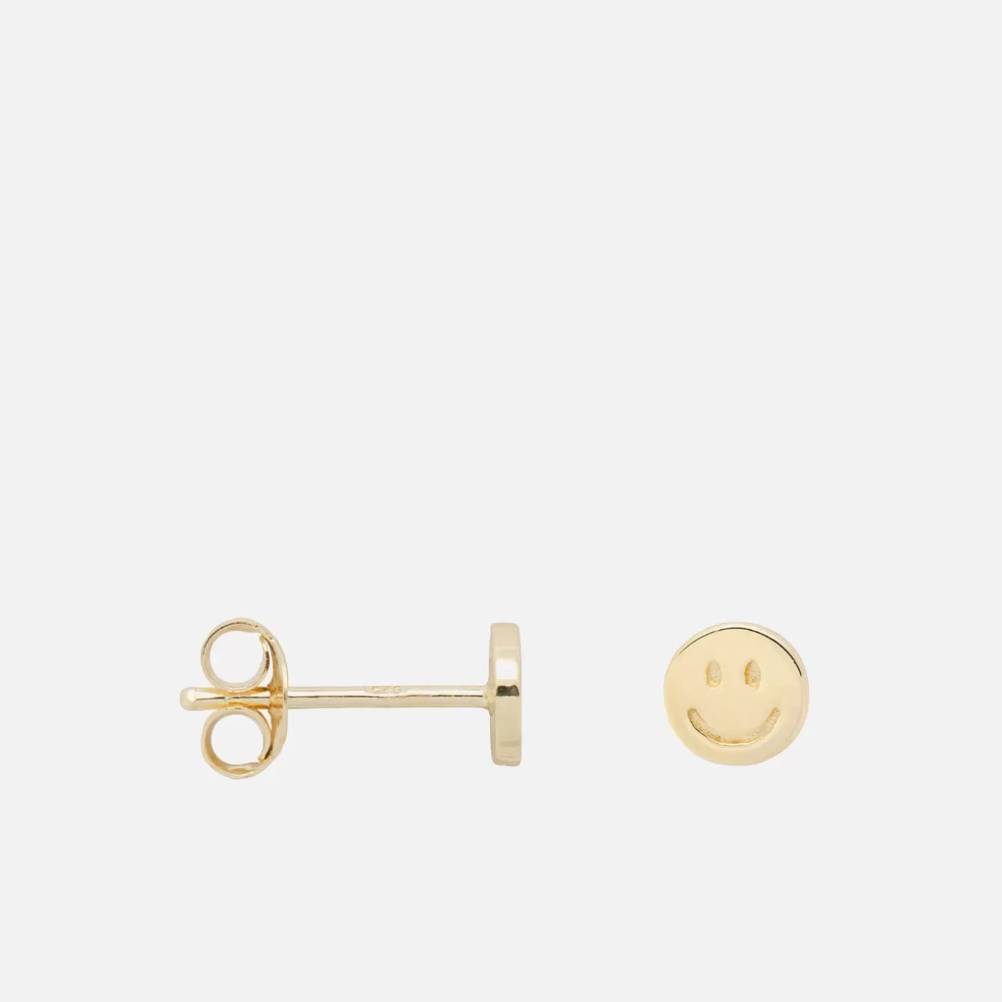 Smiley Gold-Plated Silver Single Stud Earring*anna + nina Best