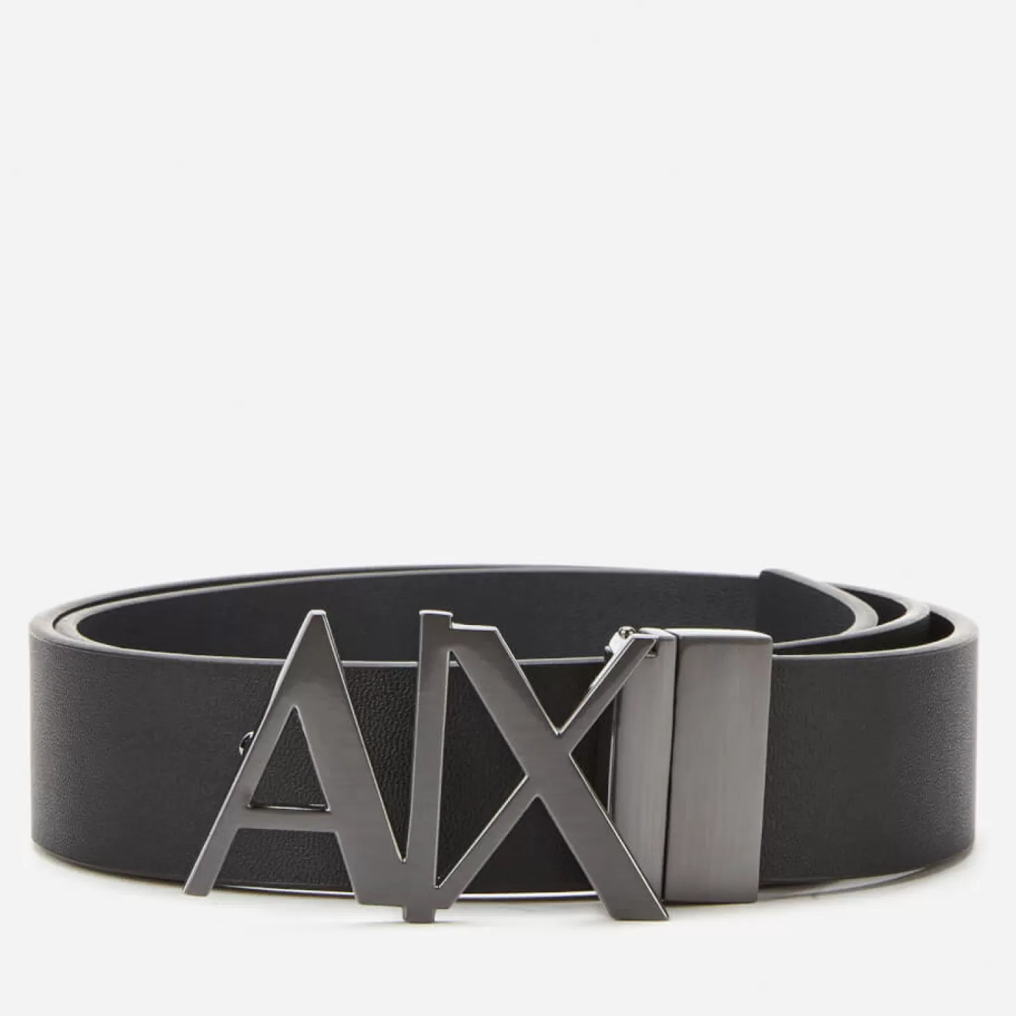 Men's Ax Buckle Belt - Black Phantom*Armani Exchange Clearance