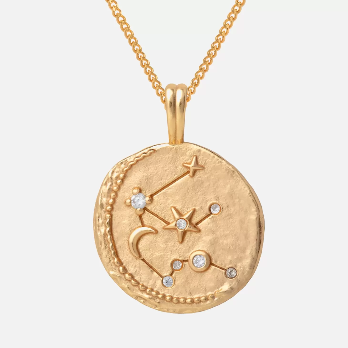 Women's Zodiac Aquarius Pendant Necklace - Gold*Astrid & Miyu Best