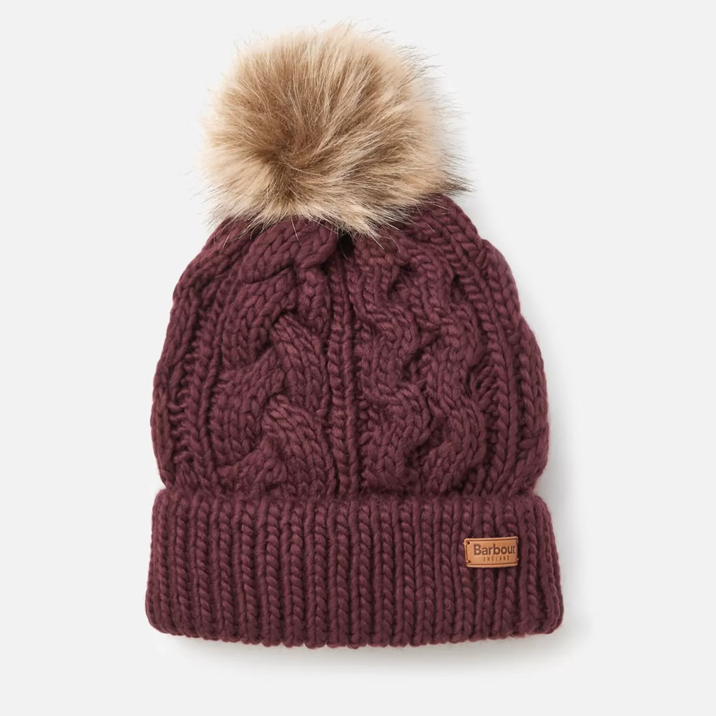 Women's Penshaw Cable Beanie - Bordeaux*Barbour Best