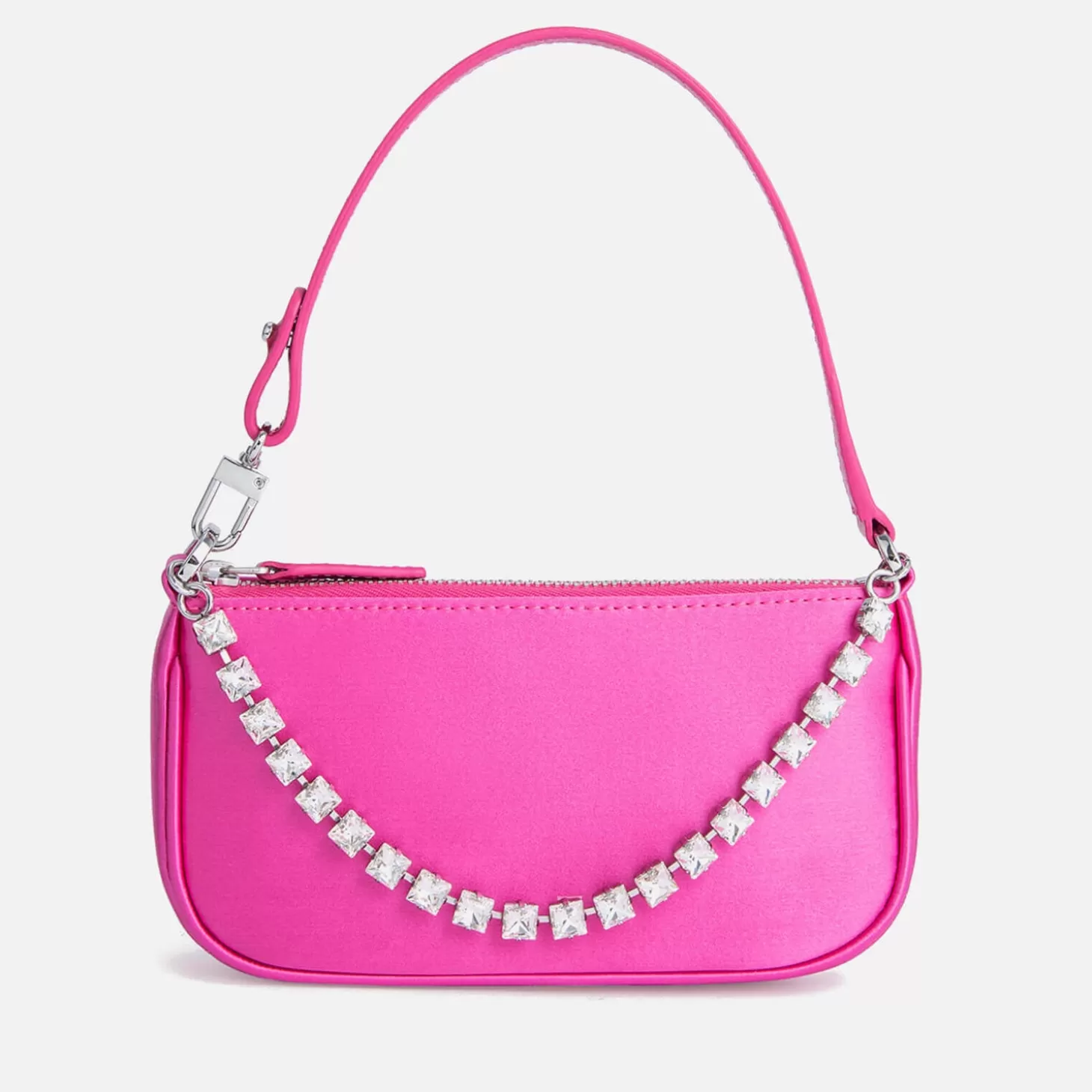 Mini Rachel Satin And Rhinestone Chain Bag*BY FAR Store