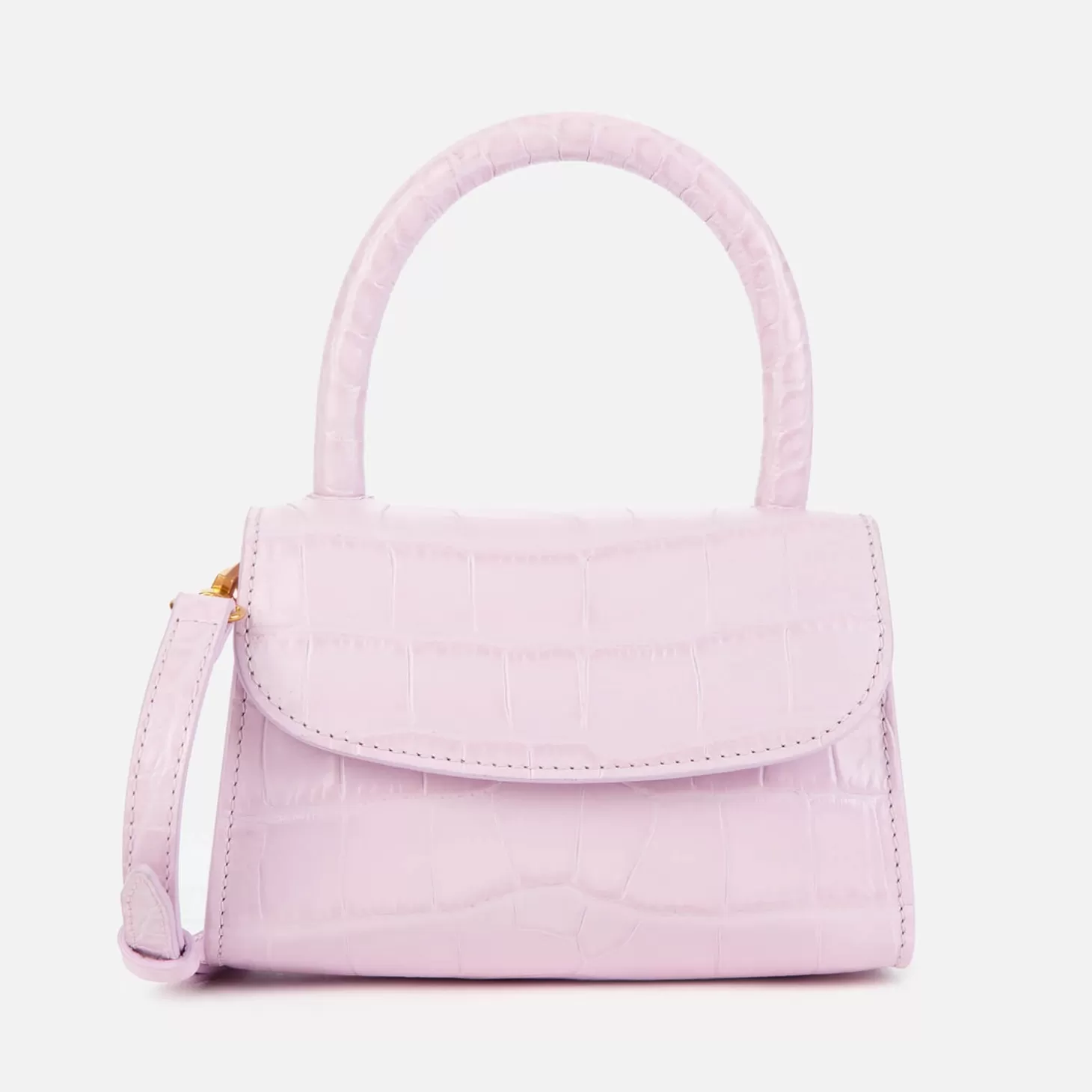 Women's Mini Croco Top Handle Bag - Pink*BY FAR Discount