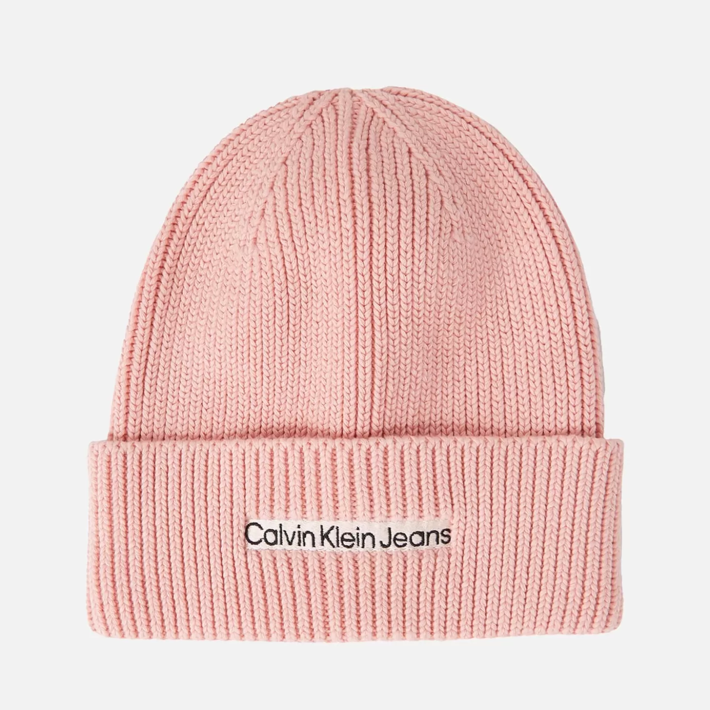 Institutional Ribbed-Cotton Blend Beanie*Calvin Klein Jeans Cheap