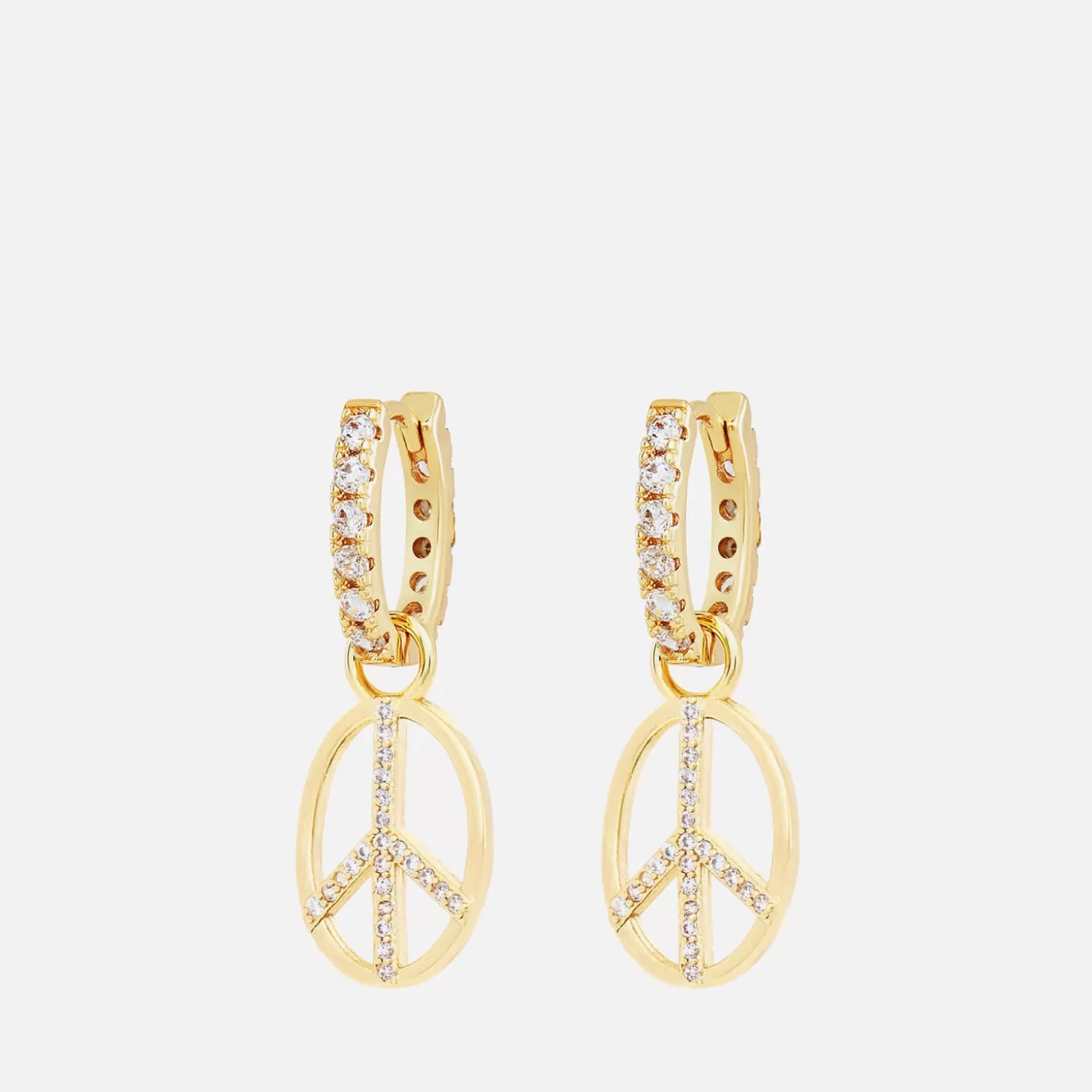 Women's Peace Out Earrings - Gold*Celeste Starre Hot