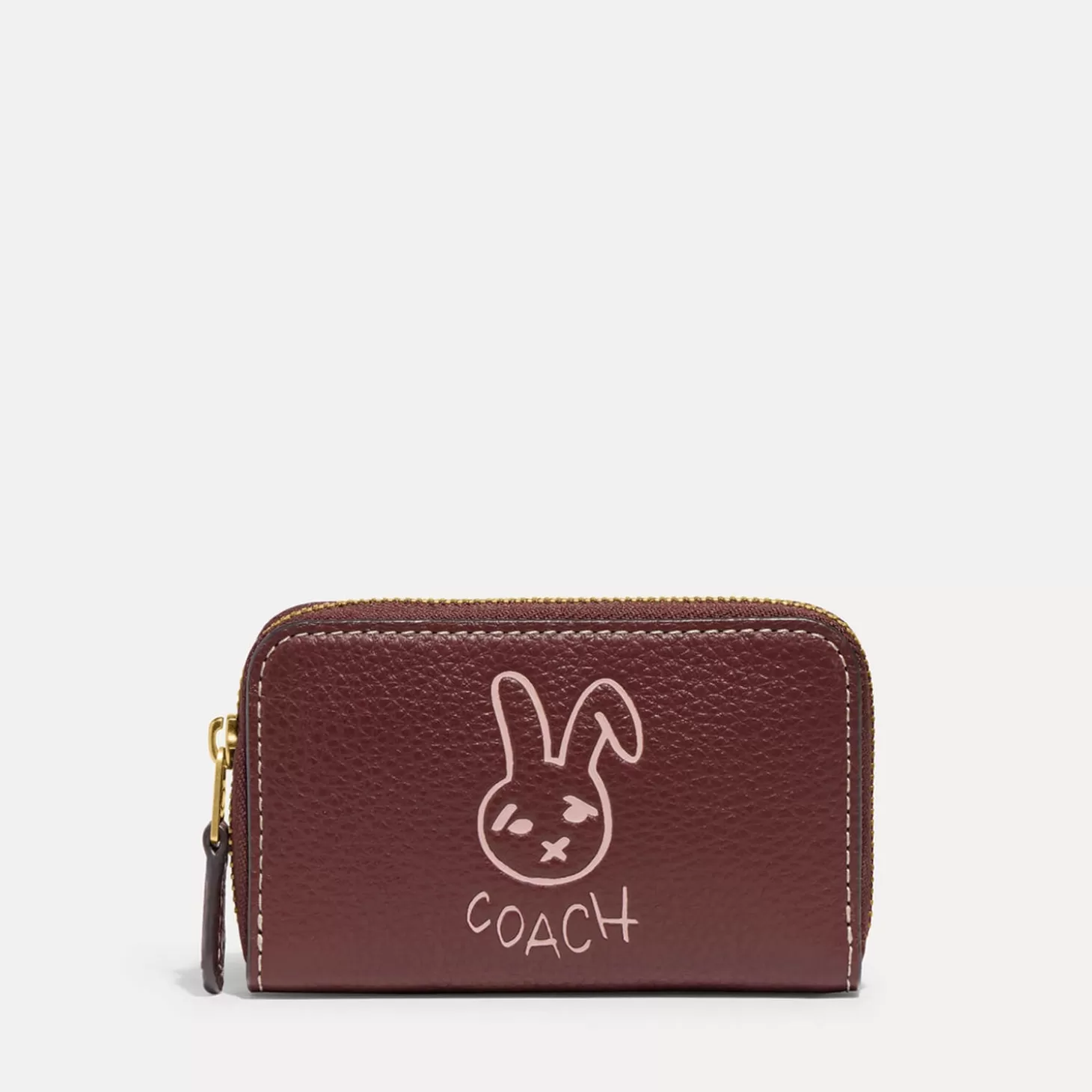 Bunny Graphic Signature Coated Canvas And Leather Wallet*Coach Clearance