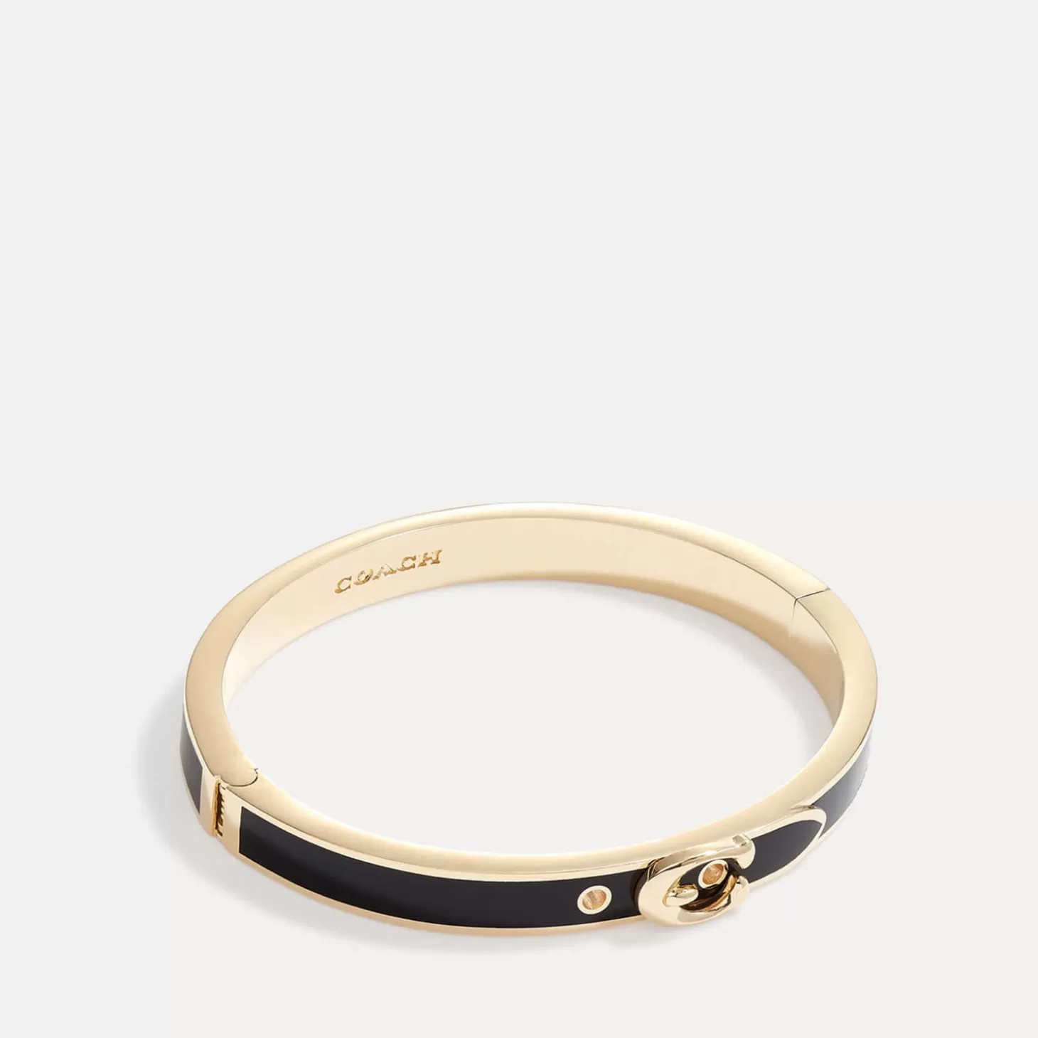 C Buckle Gold-Tone Thin Bangle*Coach Cheap