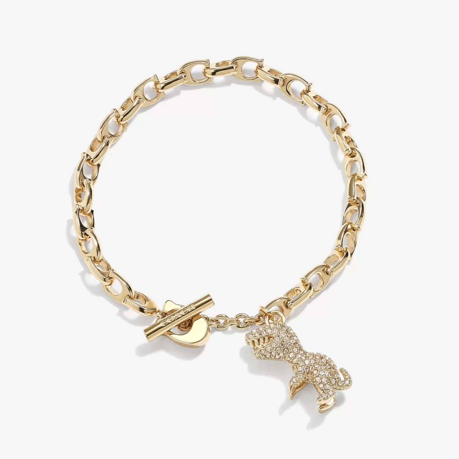 C Rexy Crystal And Gold-Tone Bracelet*Coach Outlet