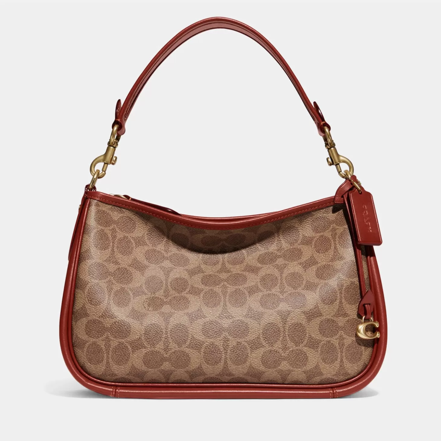 Cary Monogram Coated-Canvas And Leather Shoulder Bag*Coach Best Sale