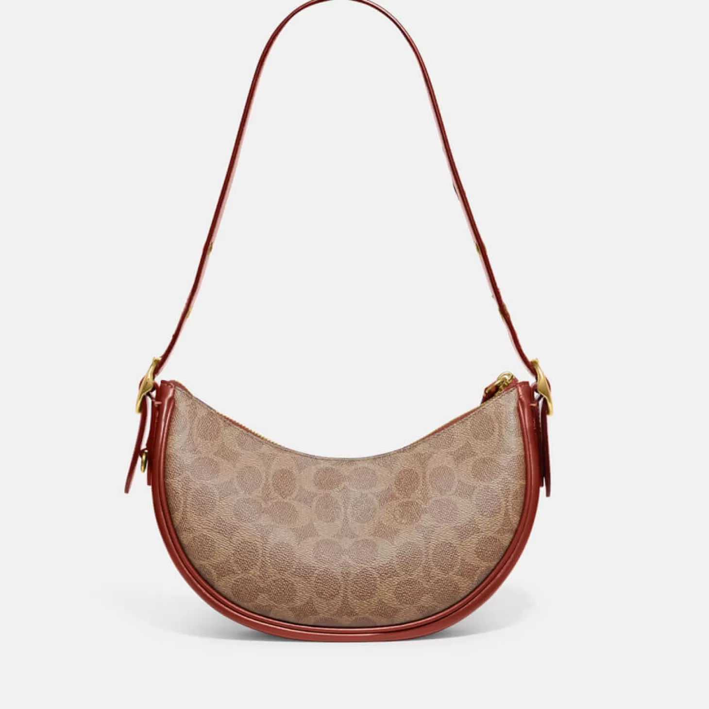 Coated Canvas Signature Luna Shoulder Bag*Coach Outlet