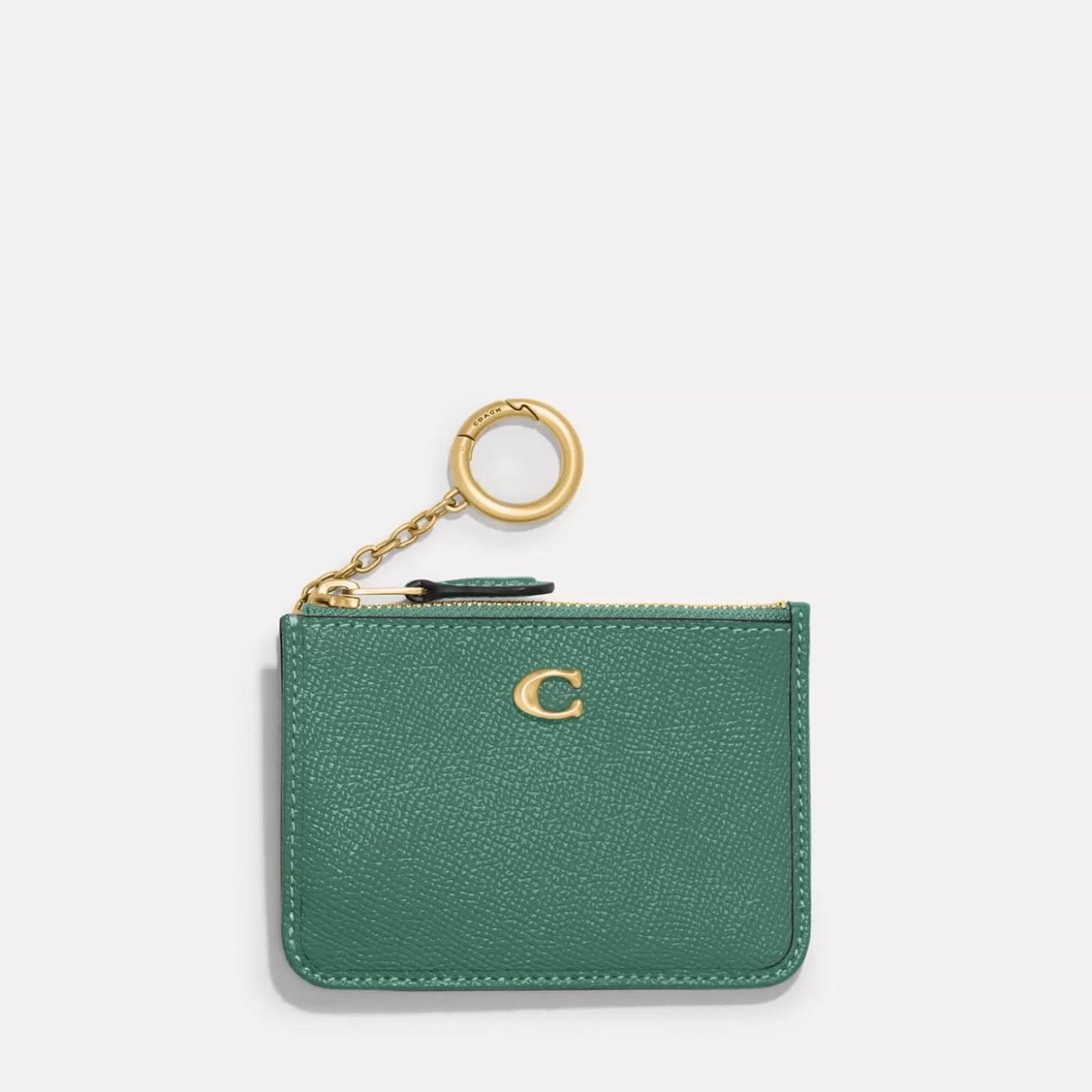 Crossgrain Mini Pebbled Leather Id Wallet*Coach Clearance