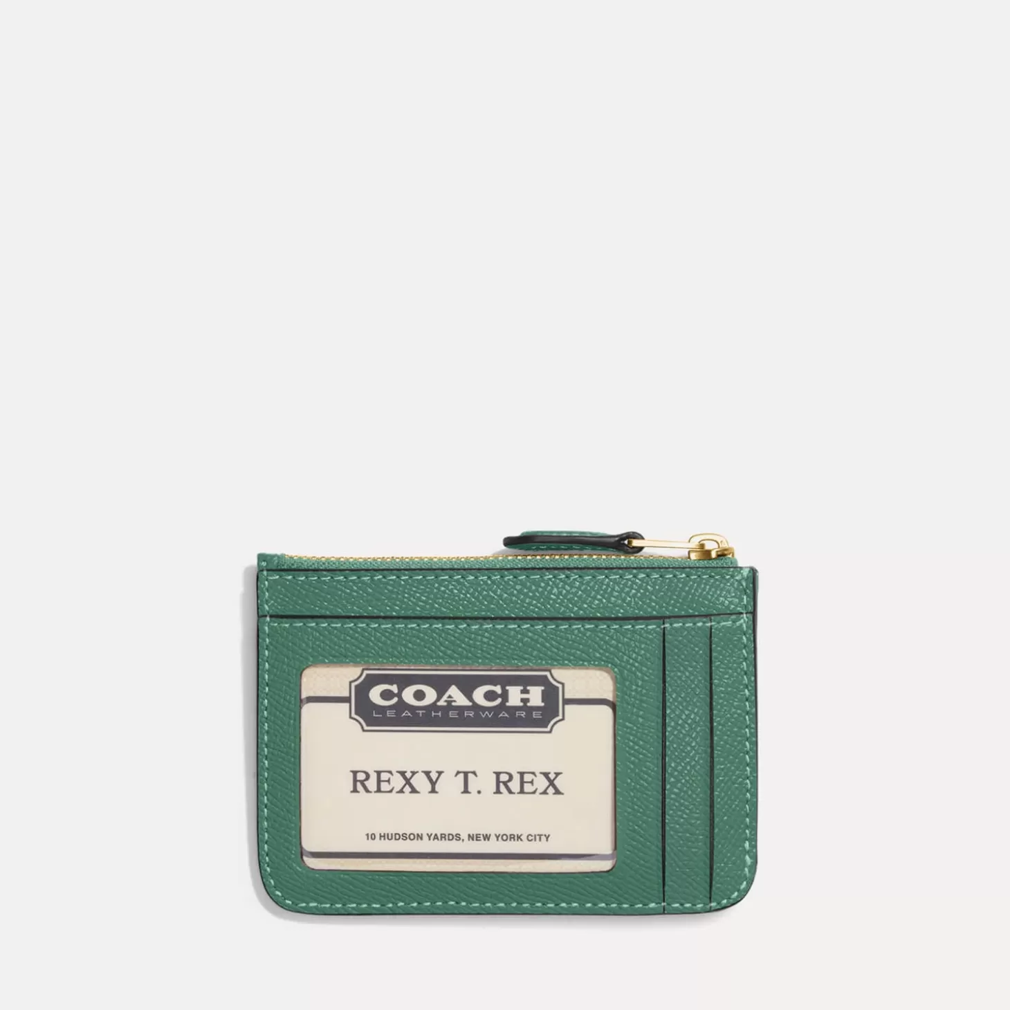 Crossgrain Mini Pebbled Leather Id Wallet*Coach Clearance