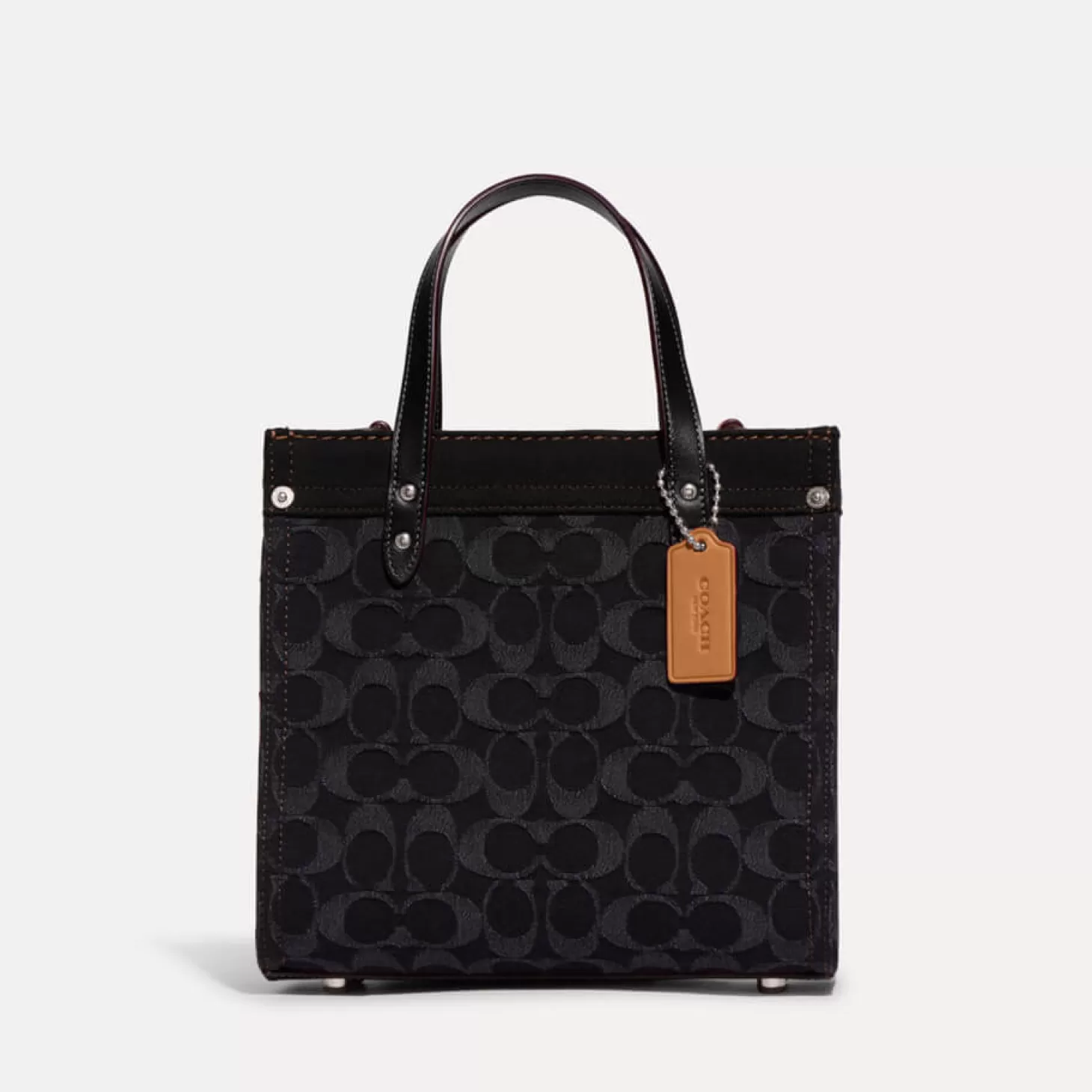 Field Tote 22 Leather And Jacquard-Blend Bag*Coach Store