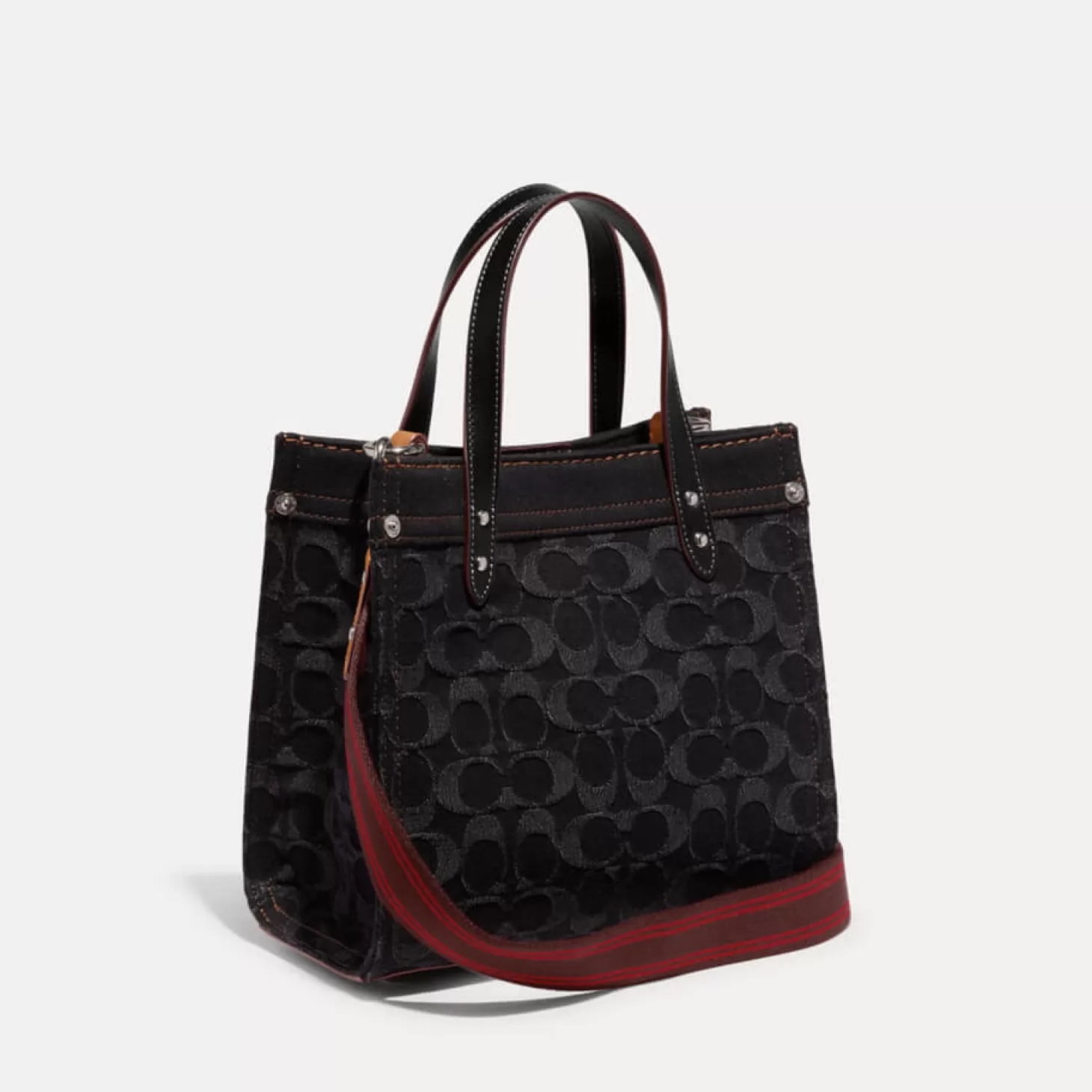 Field Tote 22 Leather And Jacquard-Blend Bag*Coach Store