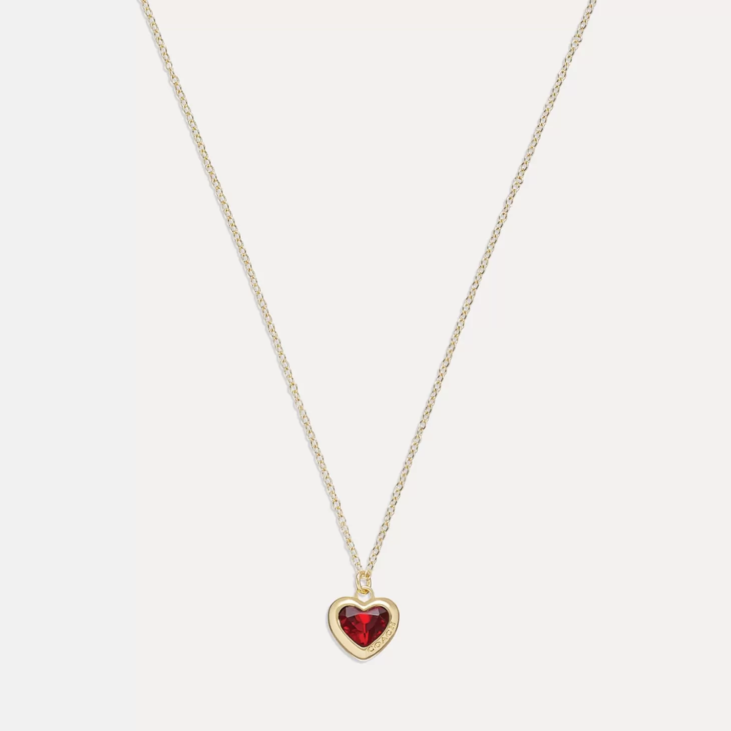 Heart Pendant Necklace*Coach Best