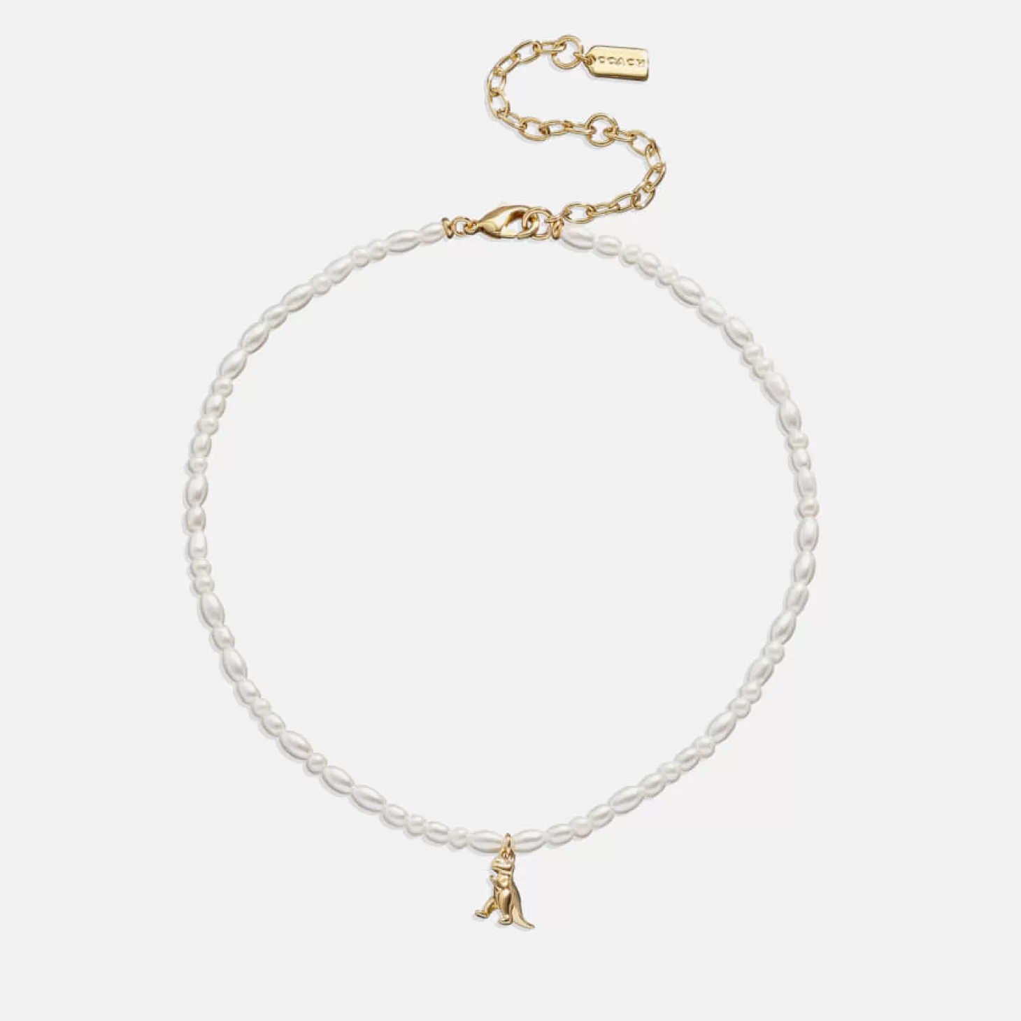 Pearl Charms Gold-Plated Necklace*Coach Discount