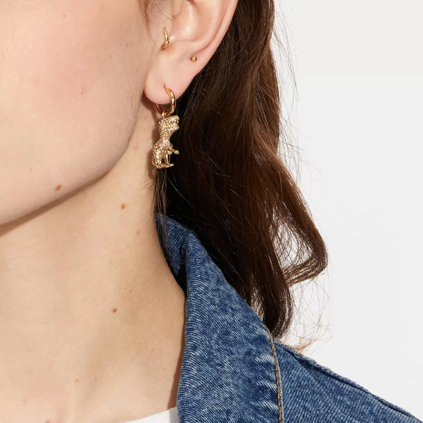 Rexy Crystal And Gold-Tone Earrings*Coach Hot