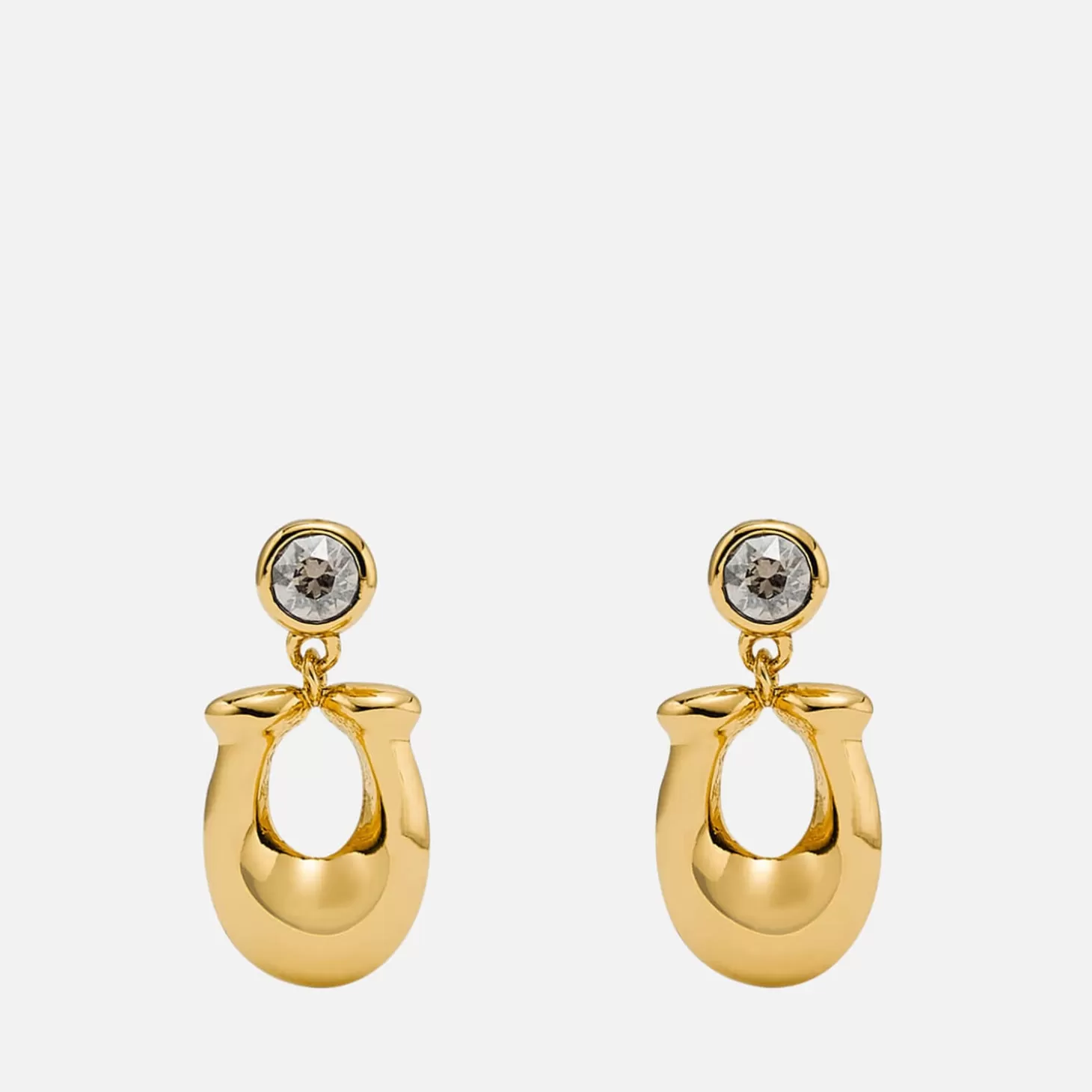 Women's C Crystal Earrings - Gold/Clear*Coach Best Sale