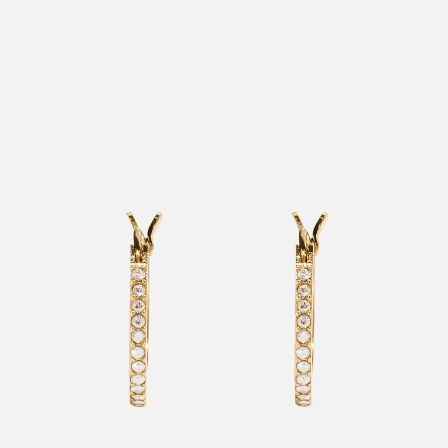 Women's Pave Huggie Earrings - Gd/Clear*Coach Cheap