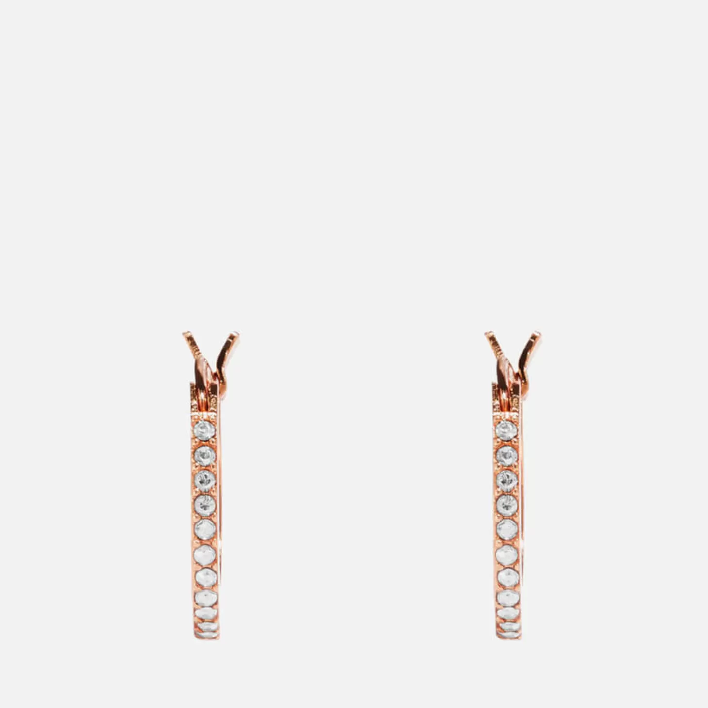 Women's Pave Huggie Earrings - Ro/Peach*Coach Best