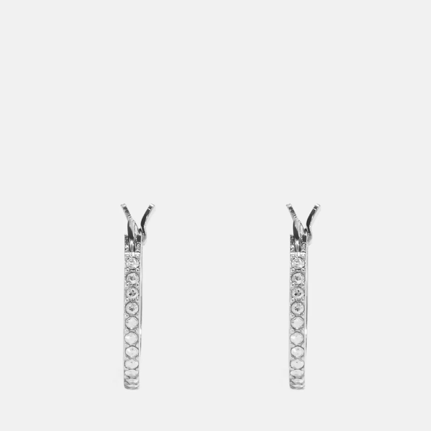 Women's Pave Huggie Earrings - Sv/Clear*Coach Best