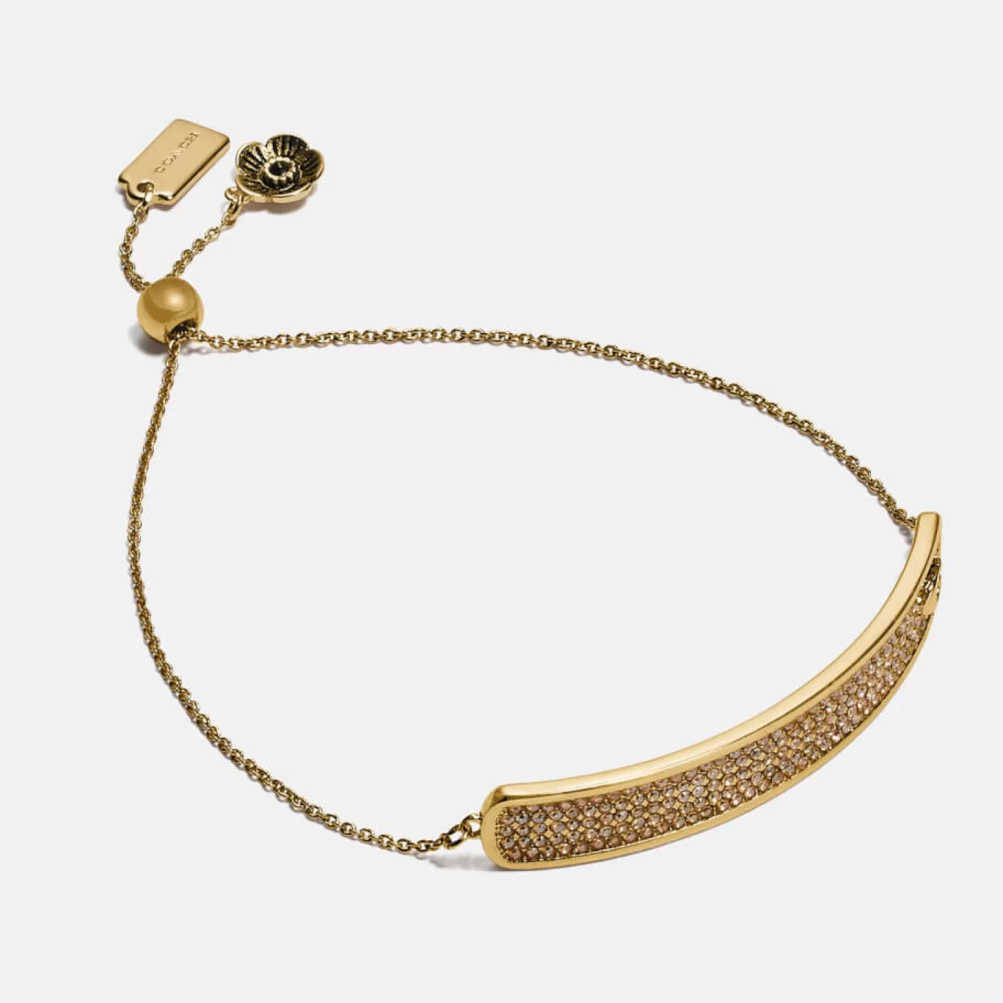 Women's Pave Slider Bracelet - Gd/Gold*Coach Store