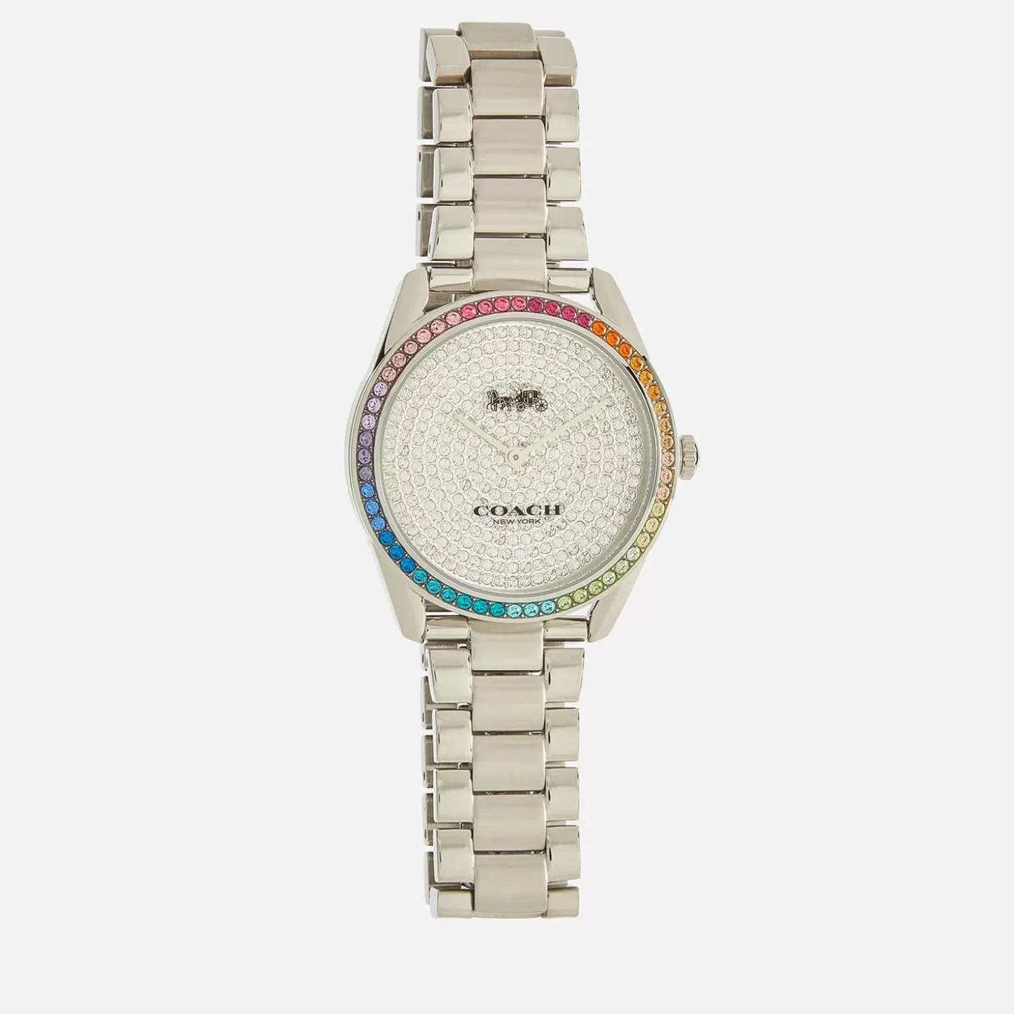 Women's Preston Rainbow Crystal Watch - Silver*Coach Best Sale