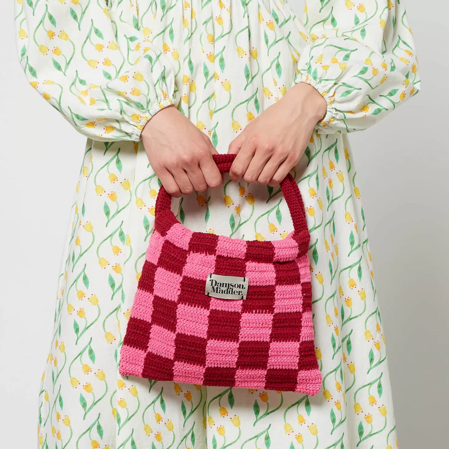 Checkerboard Crochet Bag*Damson Madder Discount