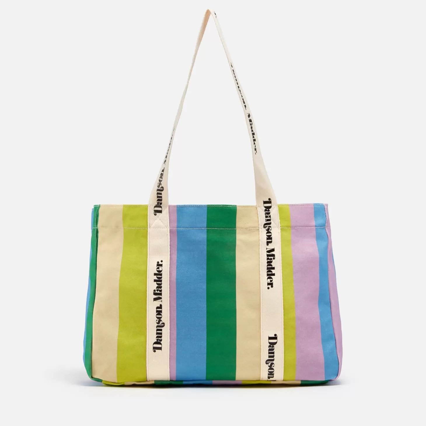 Striped Cotton-Canvas Beach Bag*Damson Madder Online