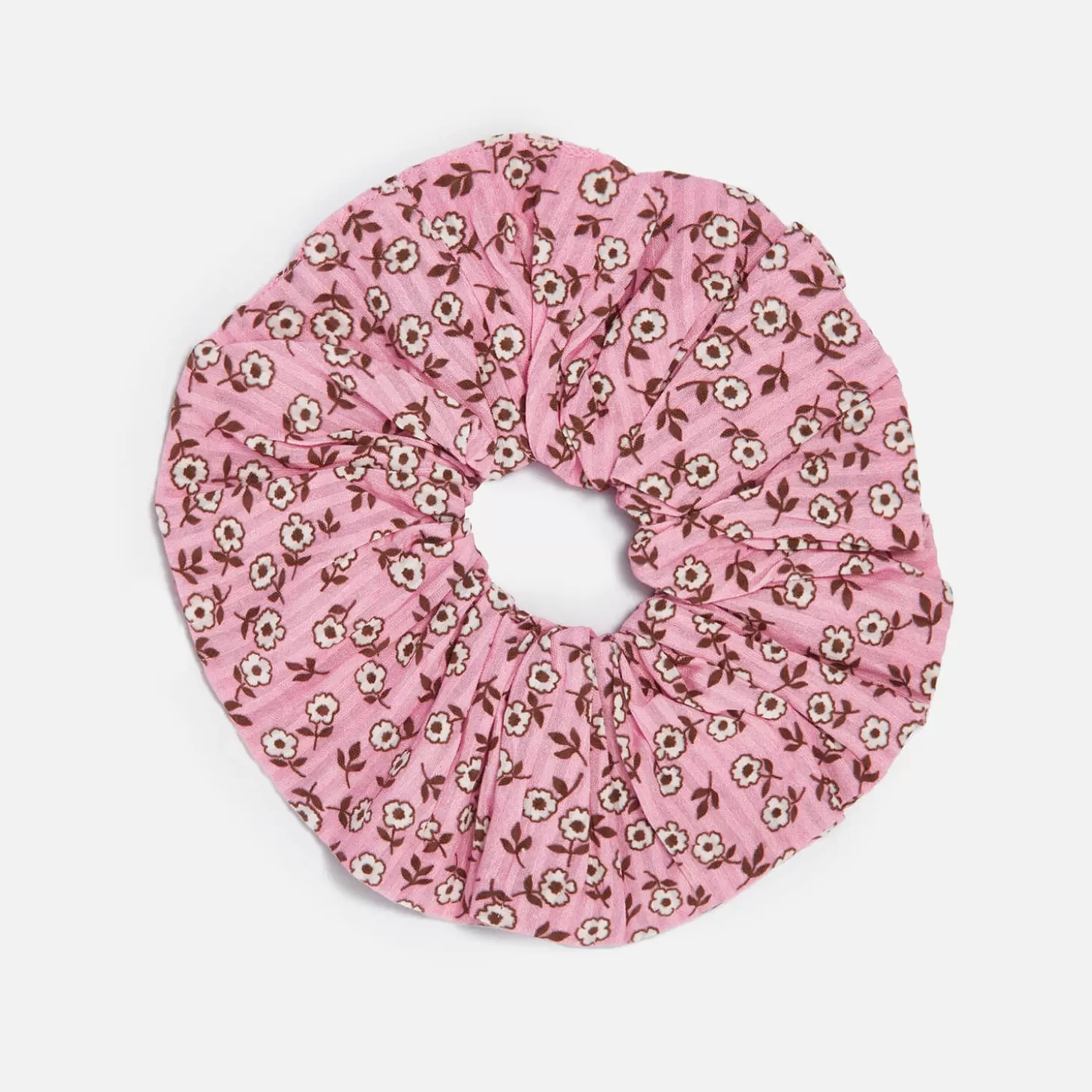 Two-Pack Floral Cotton-Gauze Scrunchies*Damson Madder Sale