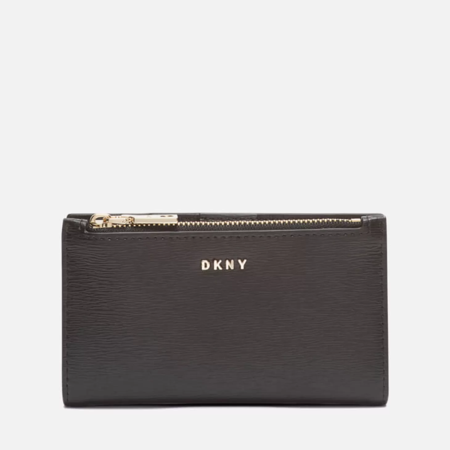 Women's Bryant-New Bifold Card Holder - Sutton - Black/Gold*DKNY Clearance