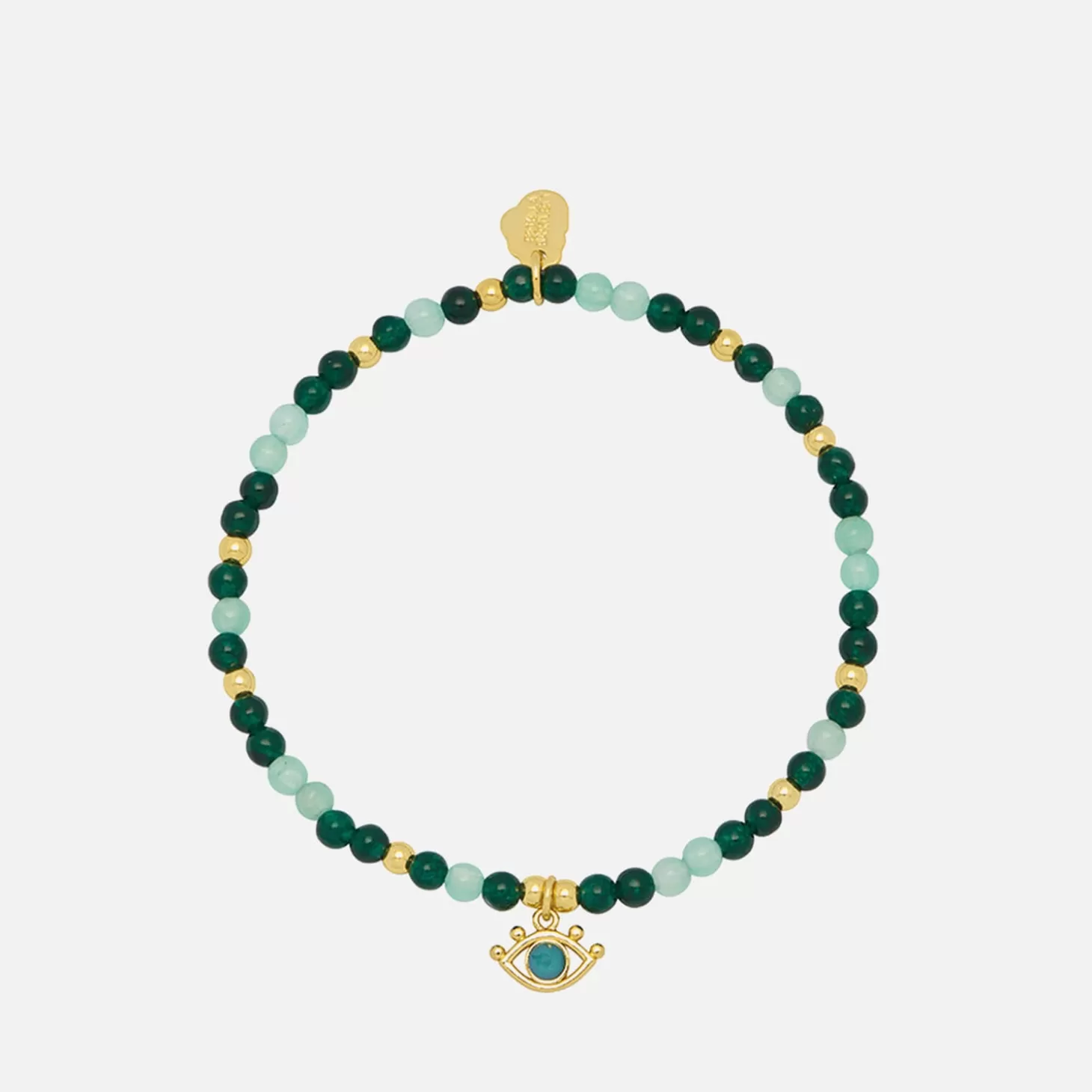 Beaded Gold-Plated Evil Eye Bracelet*Estella Bartlett Shop