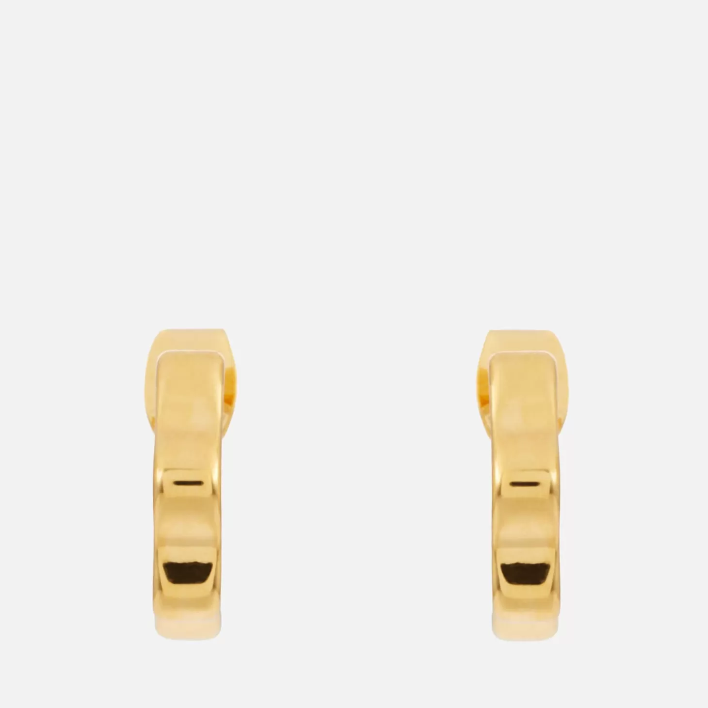 Flat Wave Gold-Tone Hoop Earrings*Estella Bartlett Flash Sale