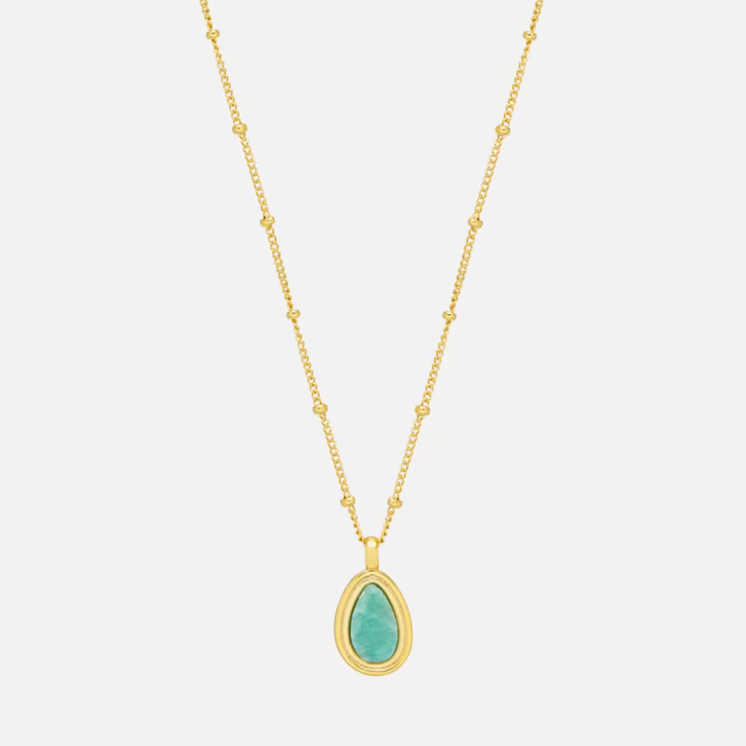 Gold-Plated Amazonite Necklace*Estella Bartlett Online