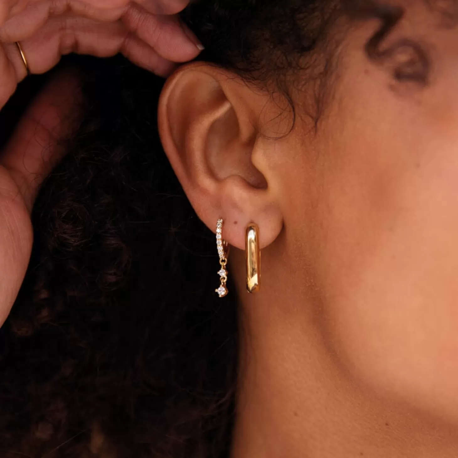 Gold-Plated Hoop Earrings*Estella Bartlett Clearance