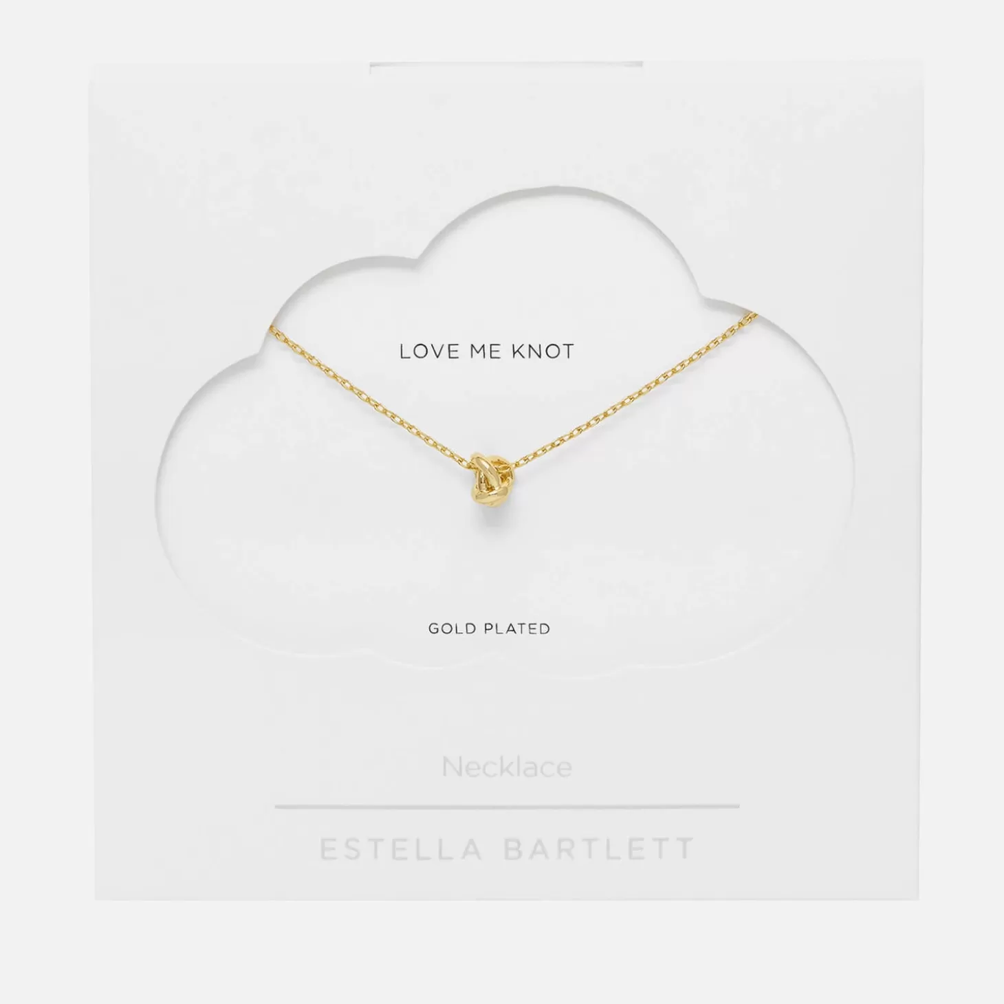 Gold-Plated Knot Necklace*Estella Bartlett Cheap