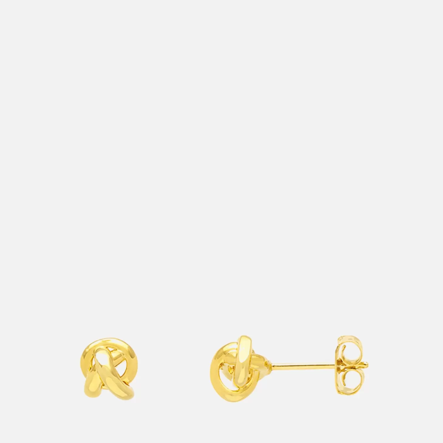 Gold-Plated Knot Stud Earrings*Estella Bartlett Clearance