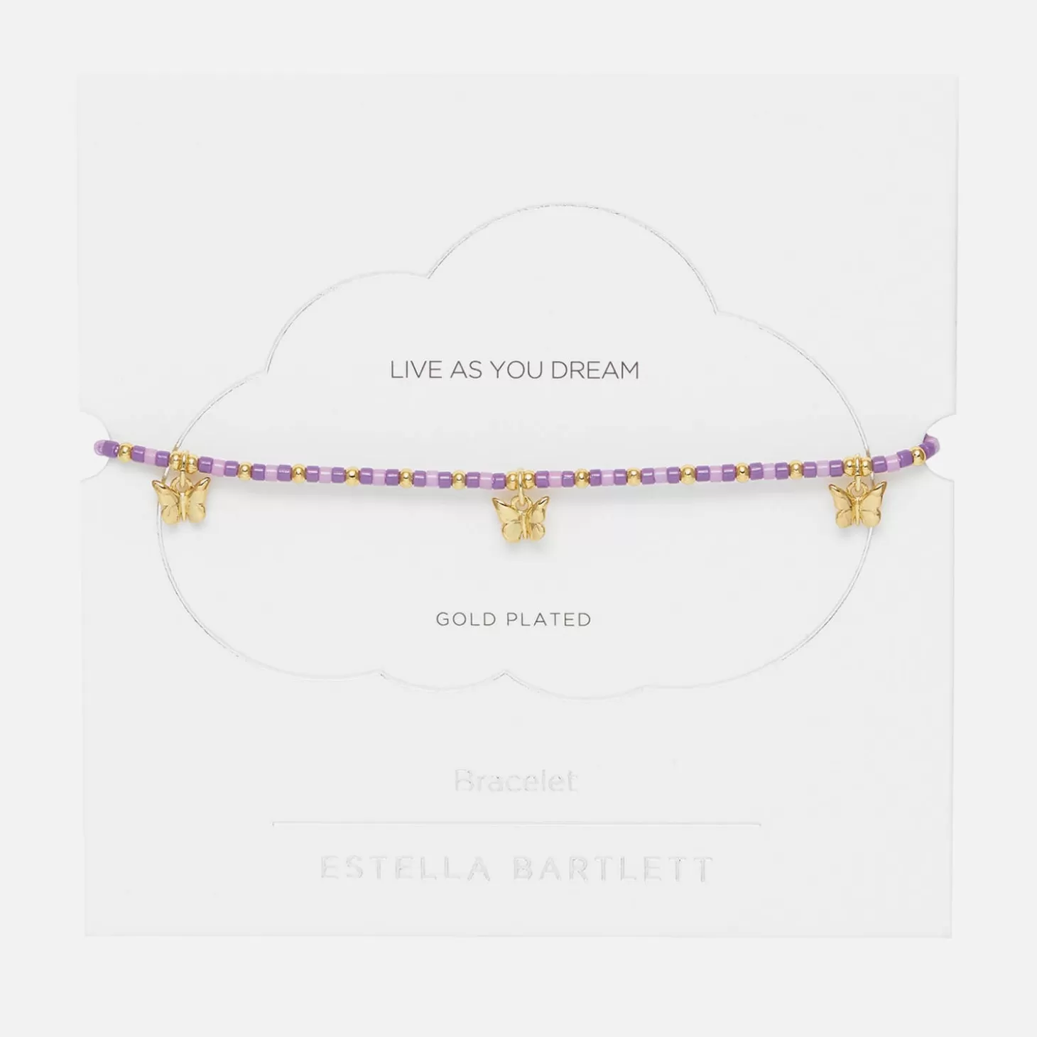 Gold-Plated Multi Butterfly Bracelet*Estella Bartlett Cheap