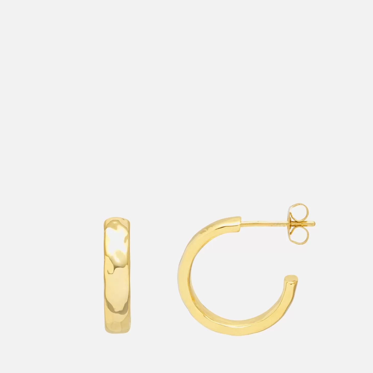 Hammered Gold-Plated Hoop Earrings*Estella Bartlett Outlet