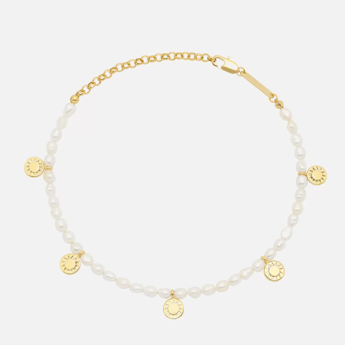 Women's Pearl Sun Charm Bracelet - Cream*Estella Bartlett Best