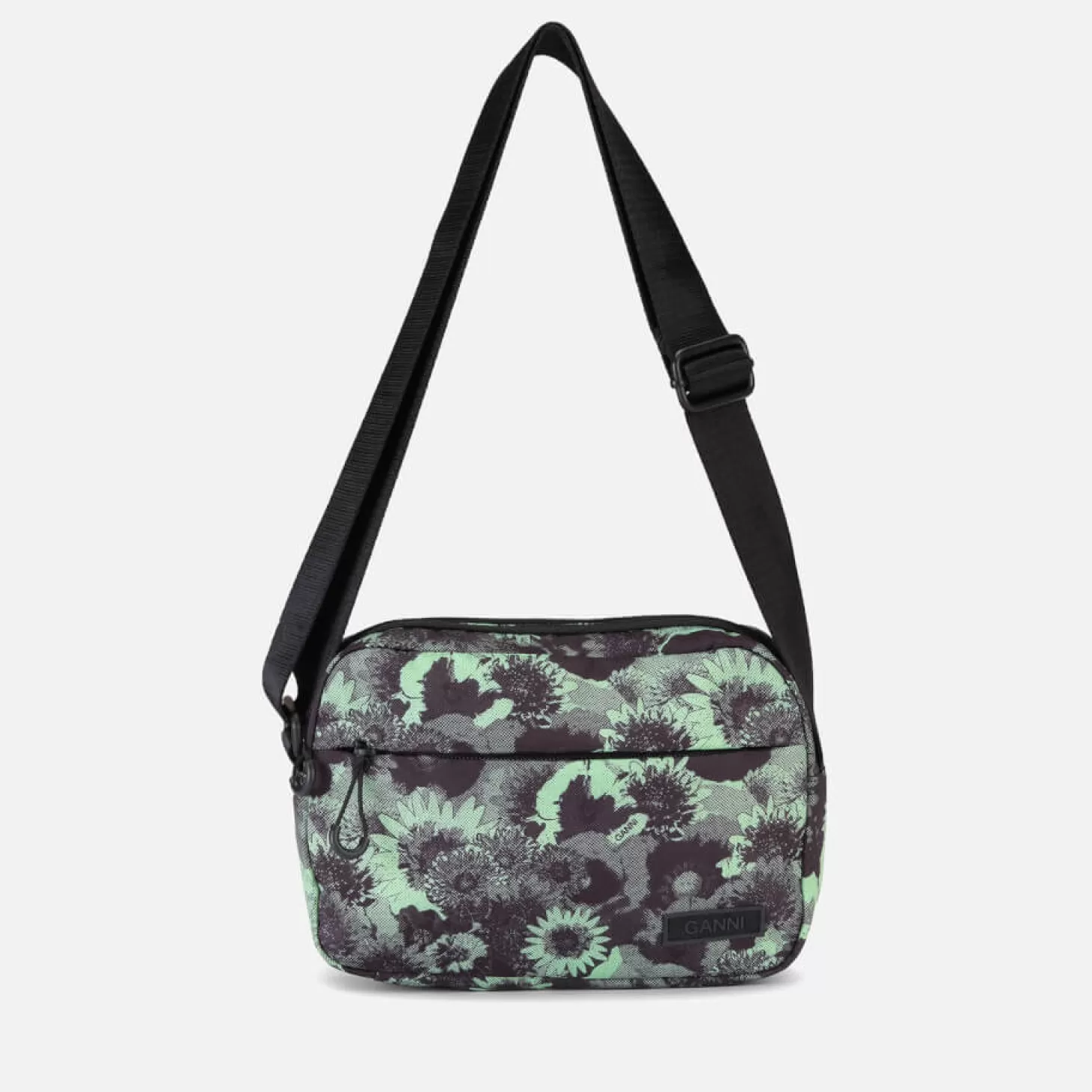 Festival Recycled Tech Floral Print Canvas Bag*Ganni Shop