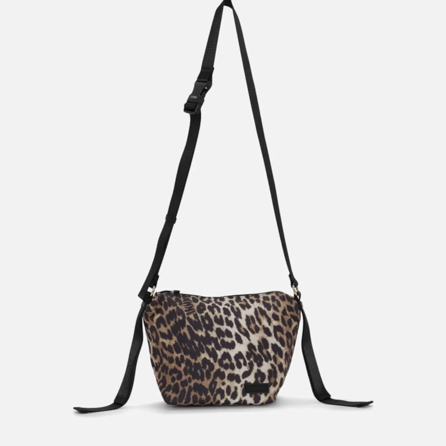 Small Hobo Leopard-Print Shell Cross-Body Bag*Ganni Hot