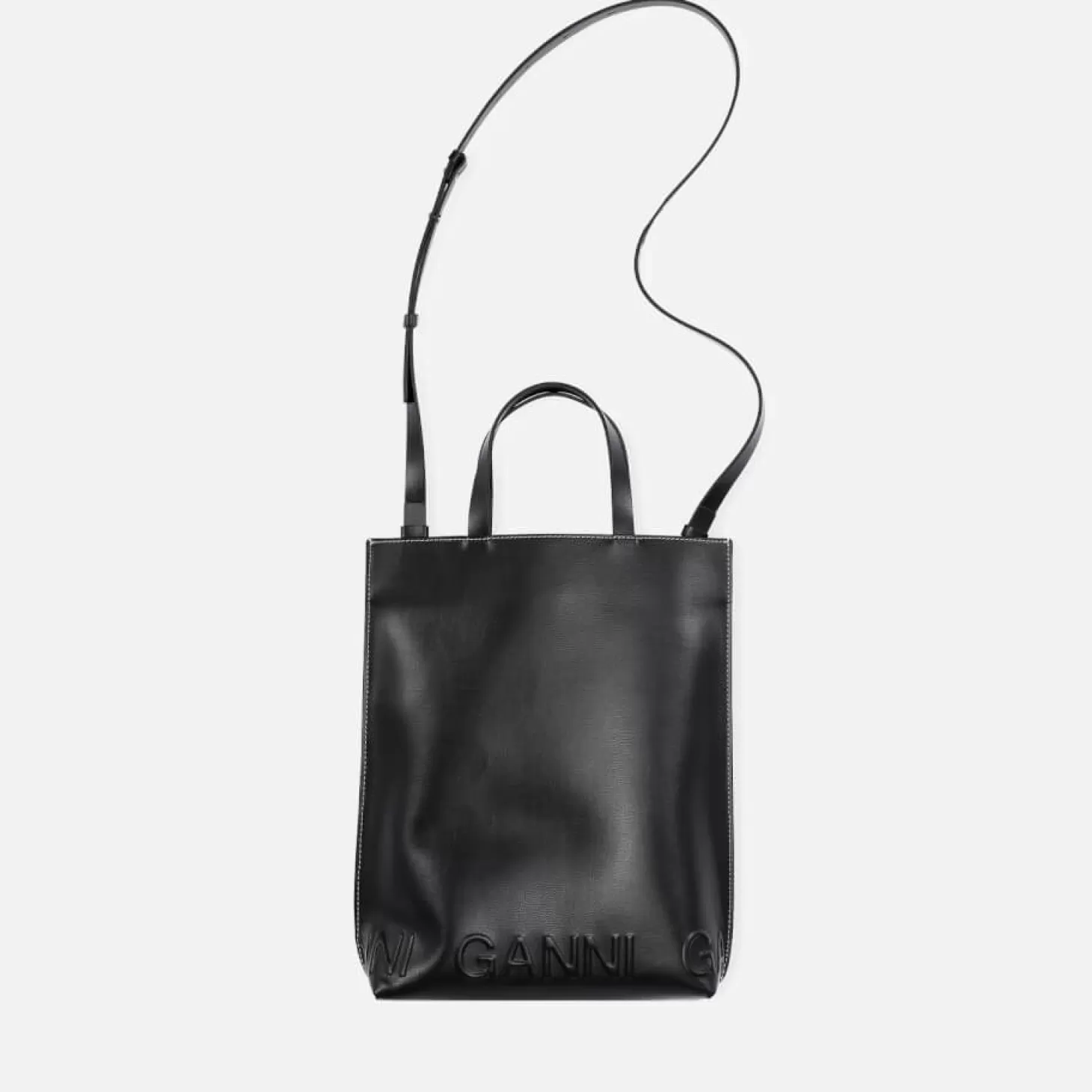 Women's Banner Medium Tote Bag - Black*Ganni Hot