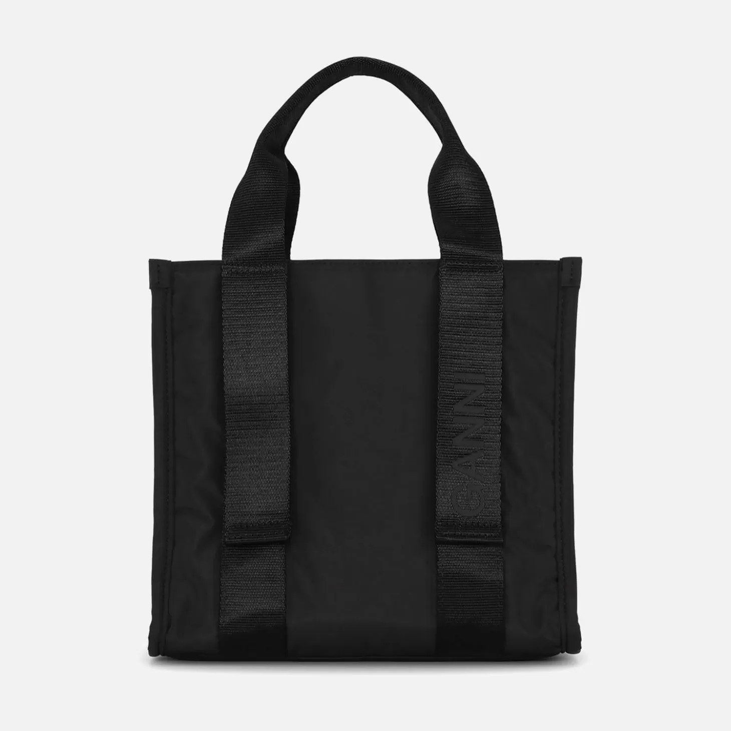 Women's Recycled Tech Small Tote Bag - Black*Ganni Online