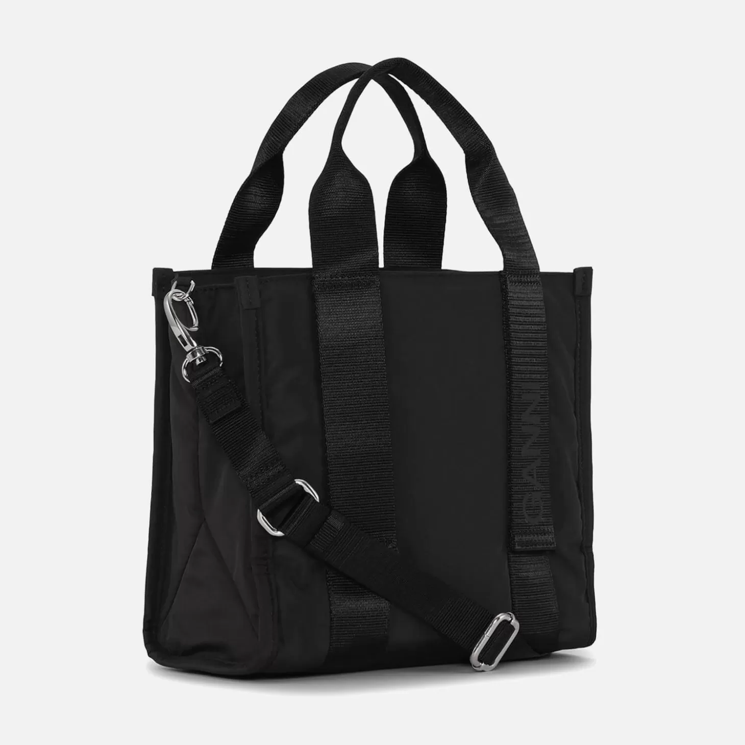 Women's Recycled Tech Small Tote Bag - Black*Ganni Online