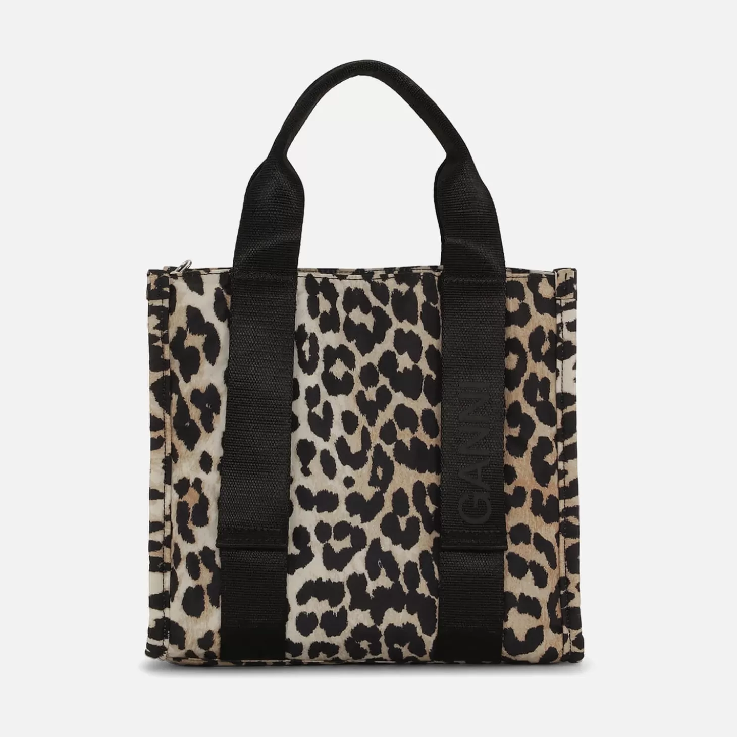 Women's Recycled Tech Small Tote Bag - Leopard*Ganni Store