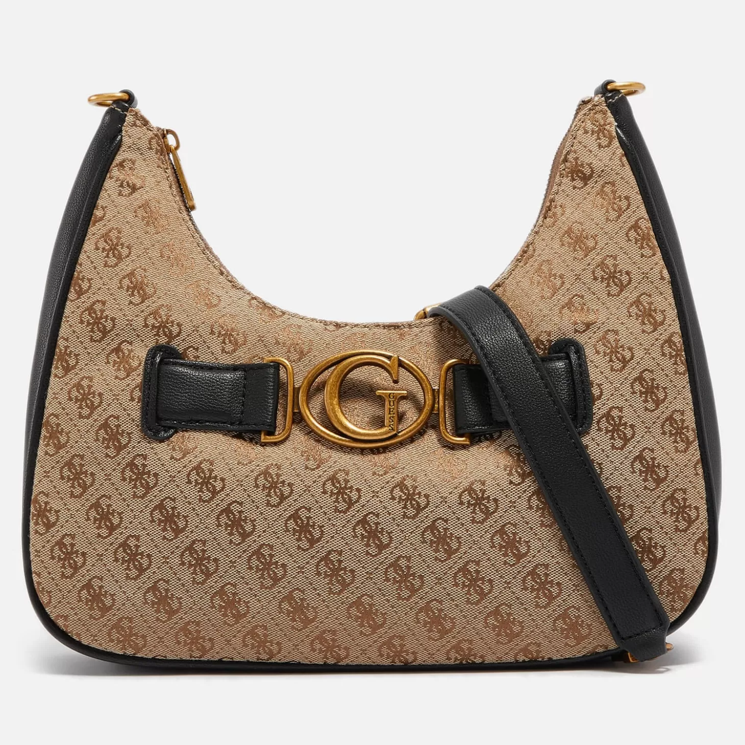 Aviana Logo-Jacquard And Faux Leather Bag*Guess Cheap